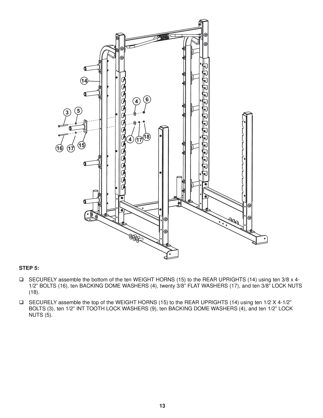 Life Fitness Heavy Duty Multi Rack manual 17 1 