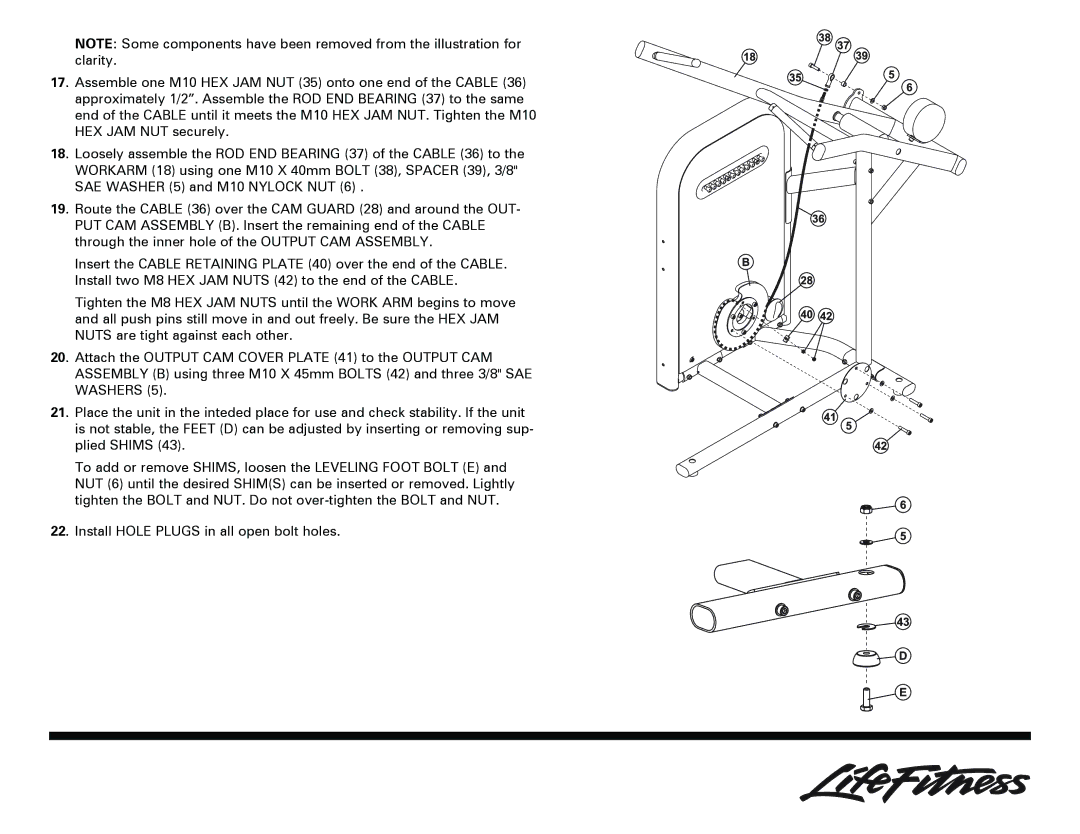 Life Fitness Lat Pulldown manual 