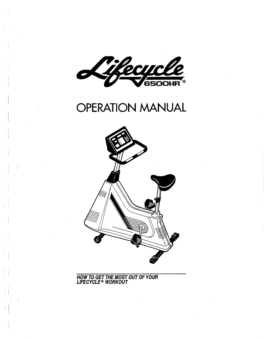 Life Fitness LC-6500HR manual 