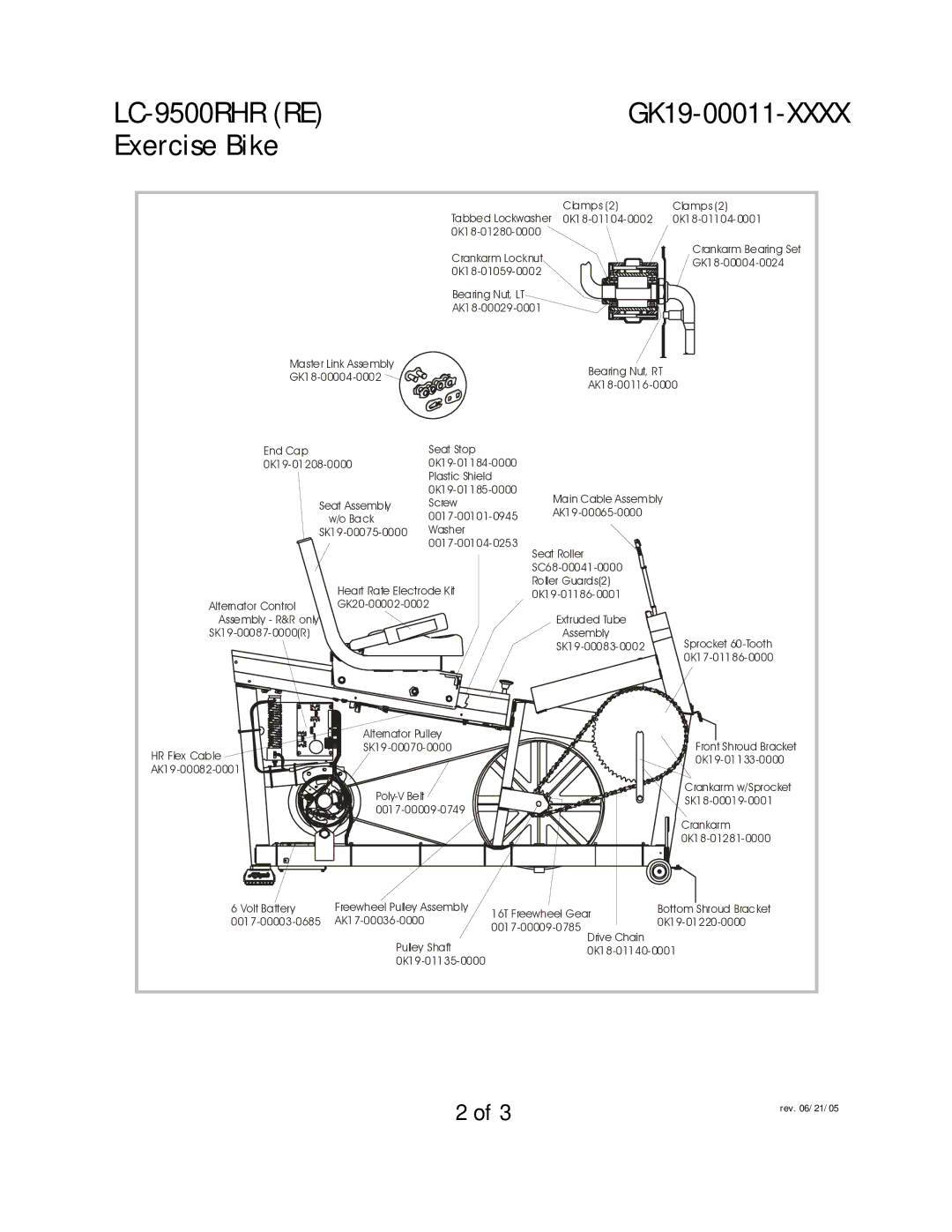 Life Fitness LC-9500RHR (RE) manual Clamps 