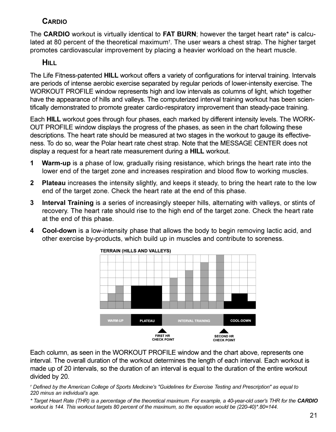 Life Fitness LC8500 operation manual Cardio 