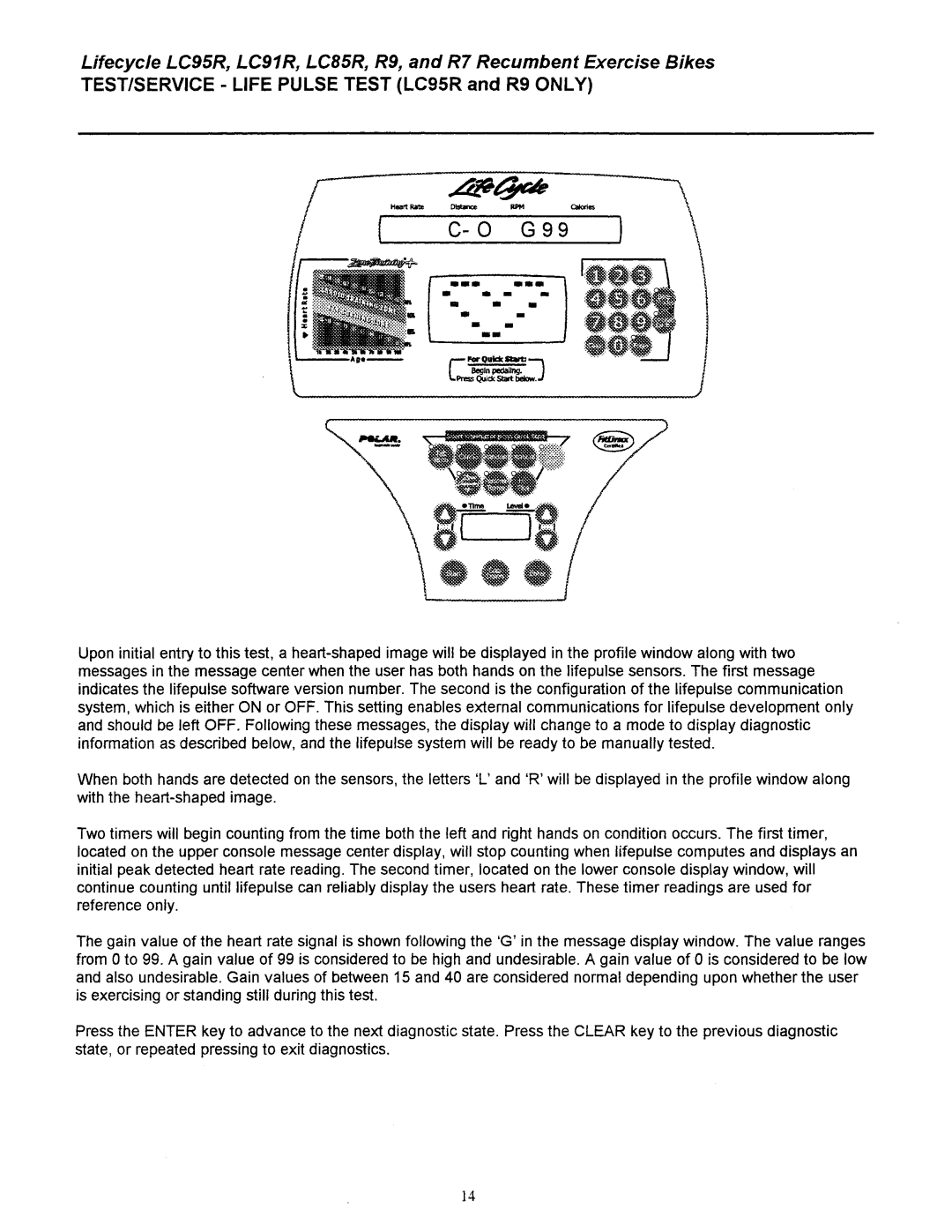 Life Fitness LC8500R, LC9100R manual 