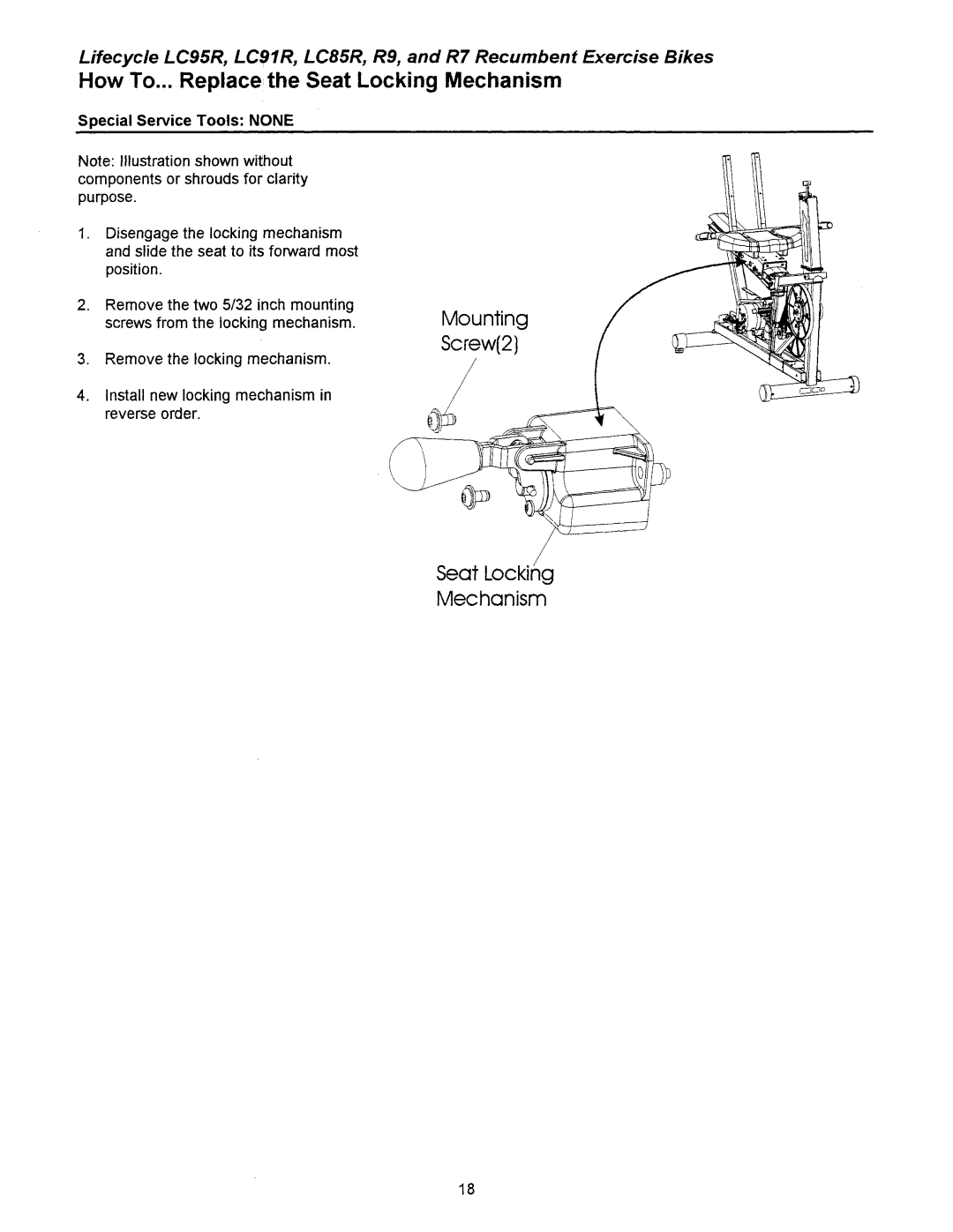 Life Fitness LC8500R, LC9100R manual 