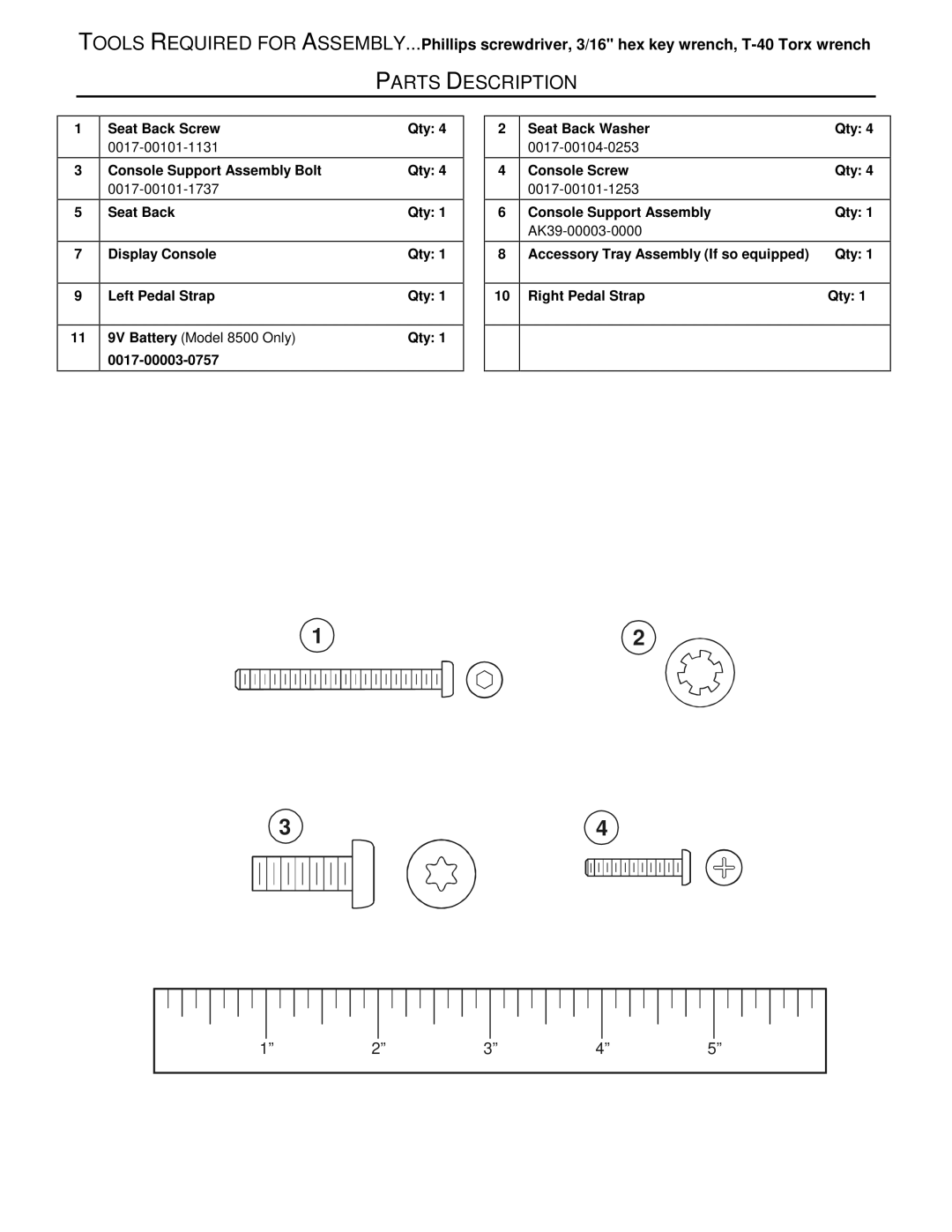 Life Fitness LC85R manual Parts Description 