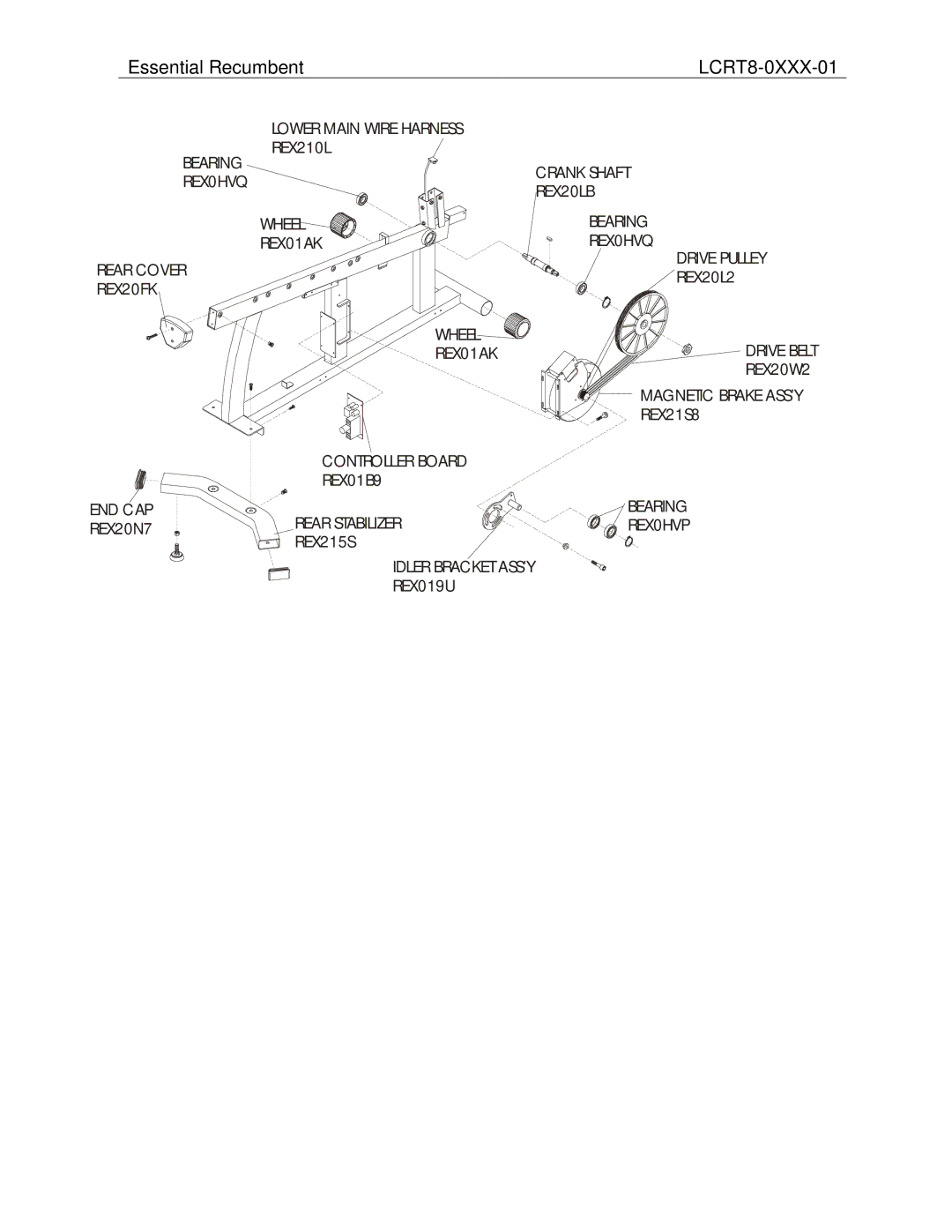 Life Fitness LCRT8-0XXX-01 operation manual REX20L2 