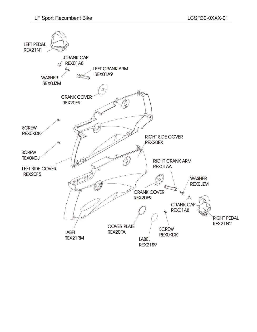 Life Fitness operation manual LF Sport Recumbent Bike LCSR30-0XXX-01 