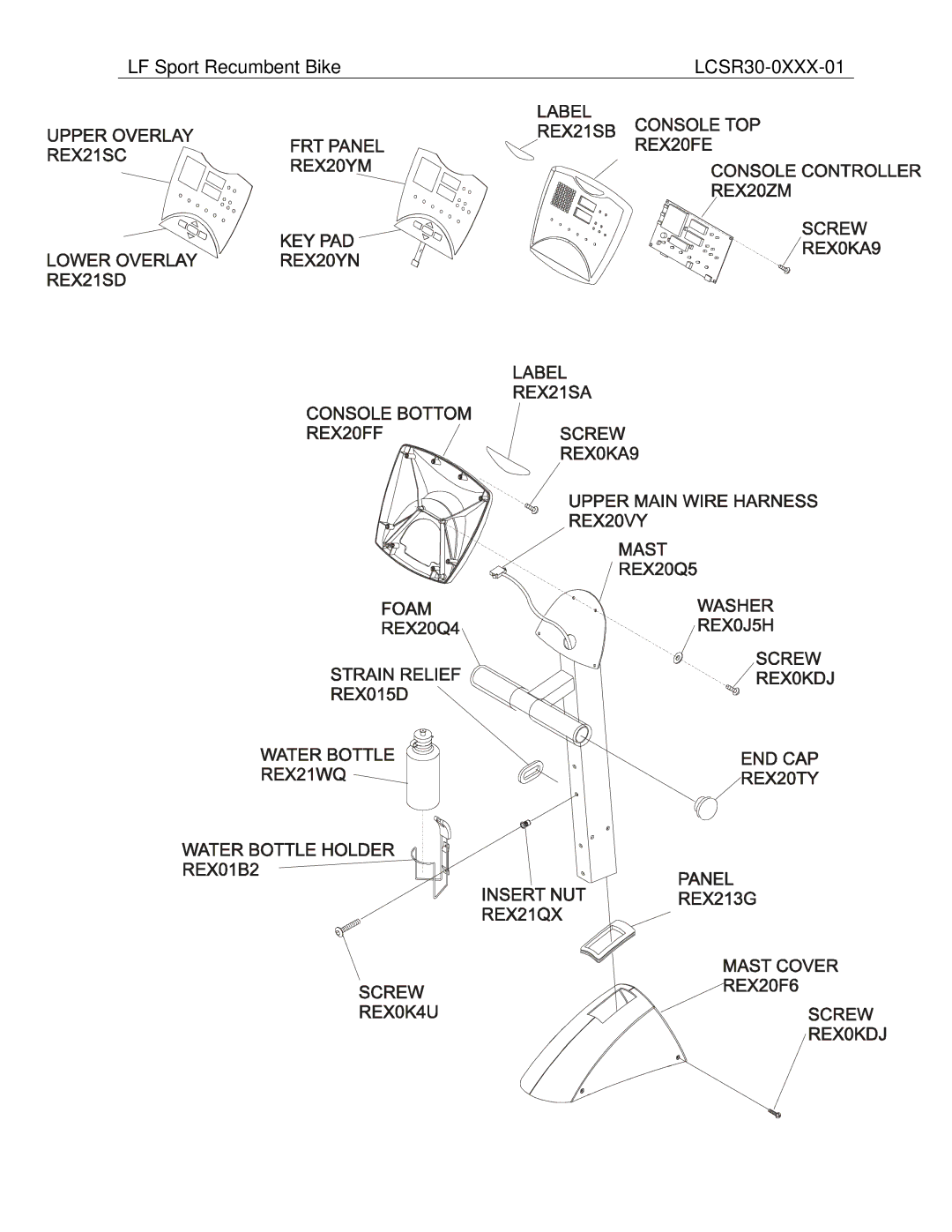 Life Fitness operation manual LF Sport Recumbent Bike LCSR30-0XXX-01 