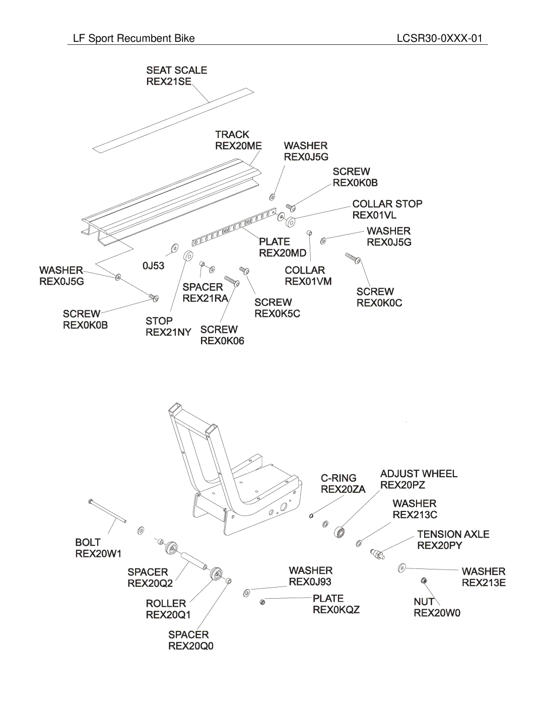 Life Fitness operation manual LF Sport Recumbent Bike LCSR30-0XXX-01 