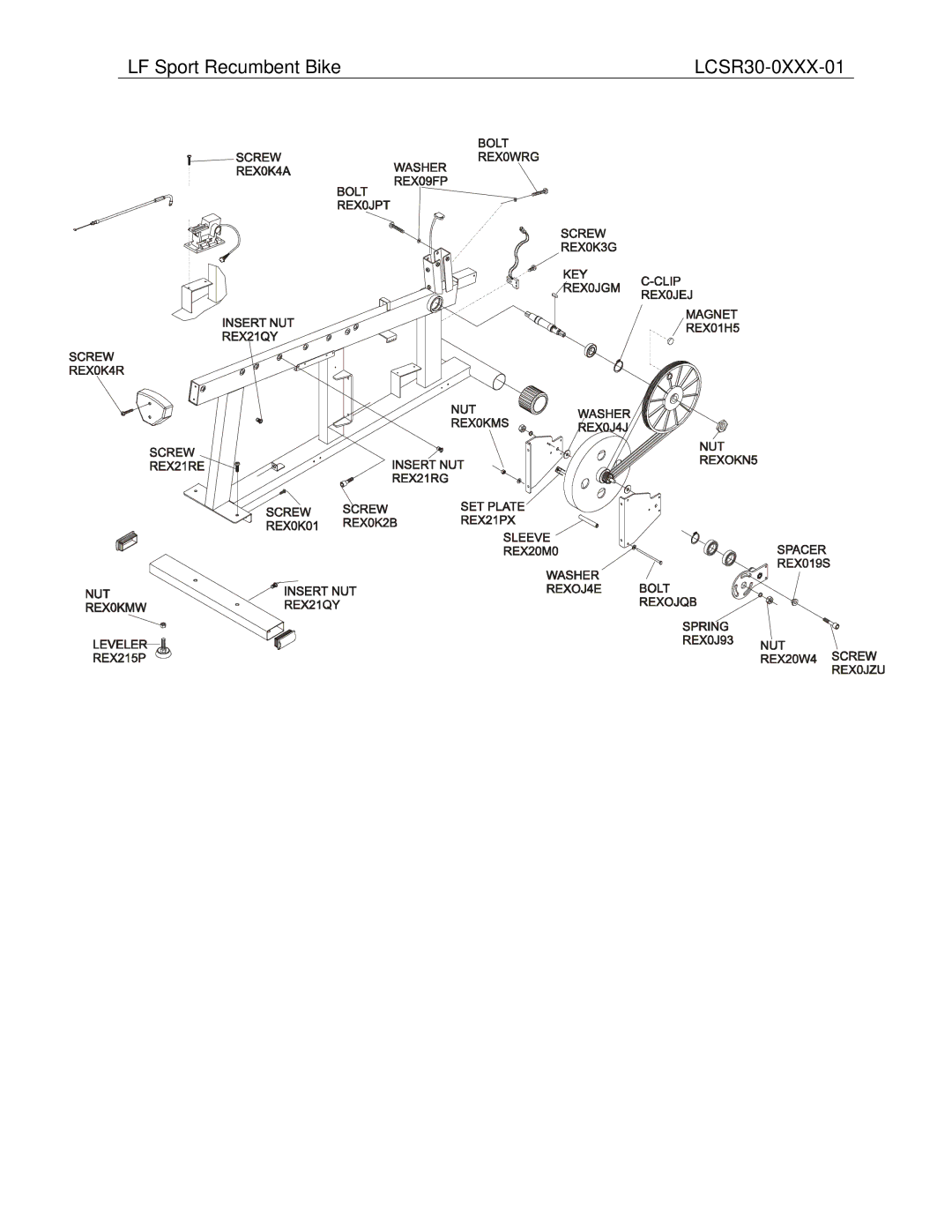 Life Fitness operation manual LF Sport Recumbent Bike LCSR30-0XXX-01 