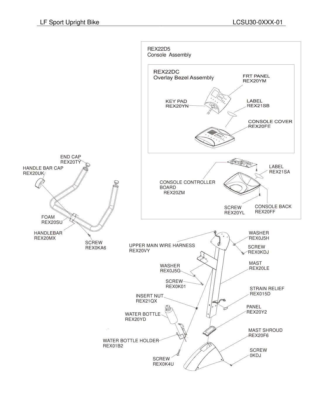 Life Fitness manual LF Sport Upright Bike LCSU30-0XXX-01 