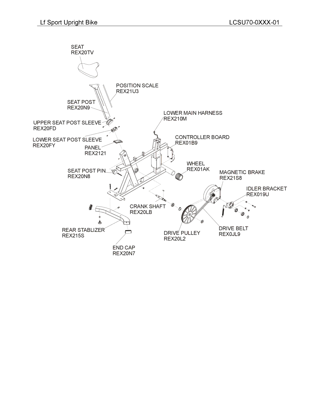 Life Fitness operation manual Lf Sport Upright Bike LCSU70-0XXX-01 