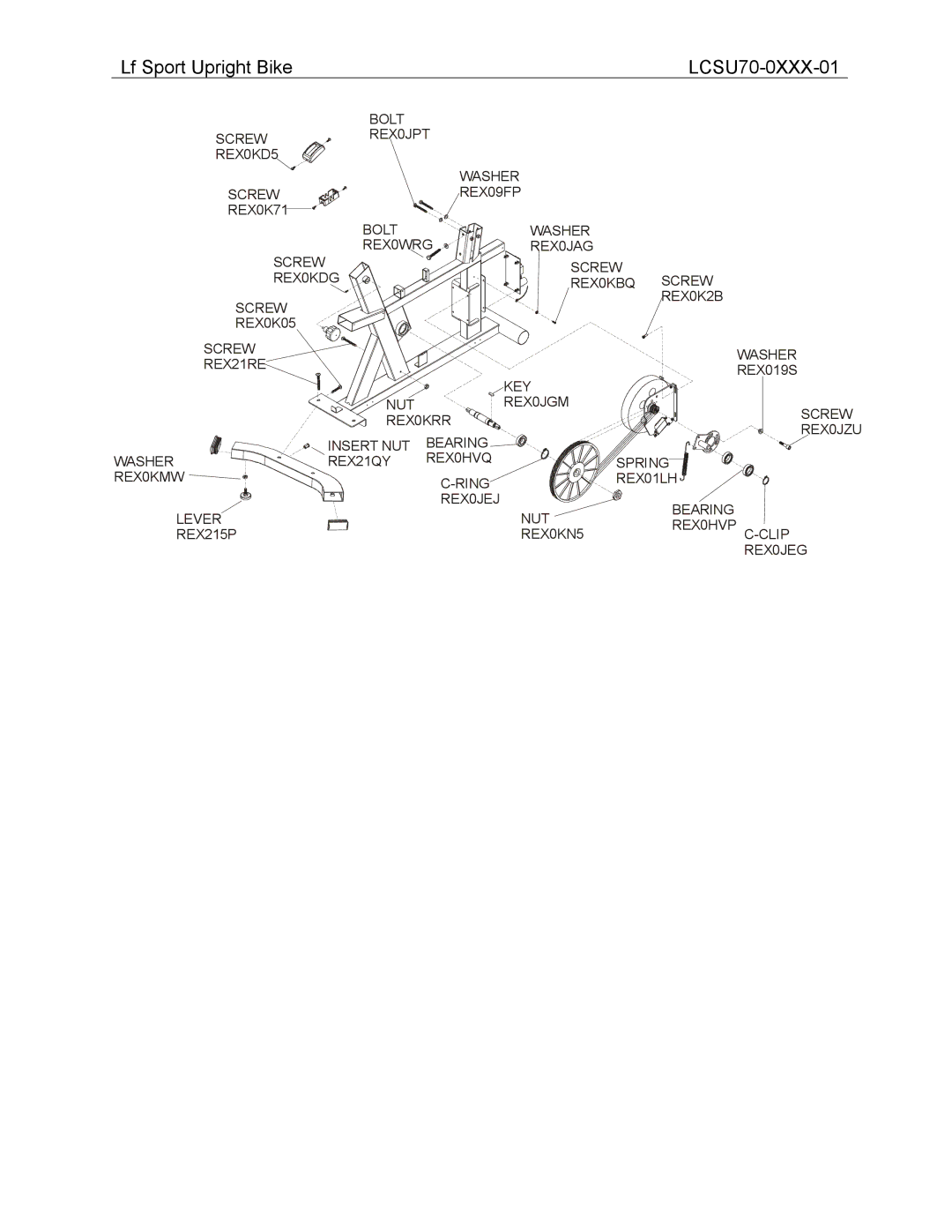 Life Fitness operation manual Lf Sport Upright Bike LCSU70-0XXX-01 