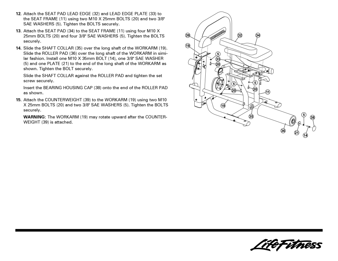 Life Fitness Leg Extension manual 