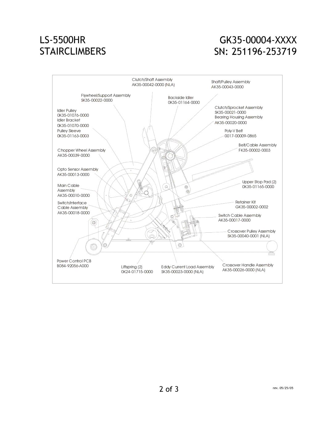 Life Fitness LS-5500HR manual Stairclimbers 