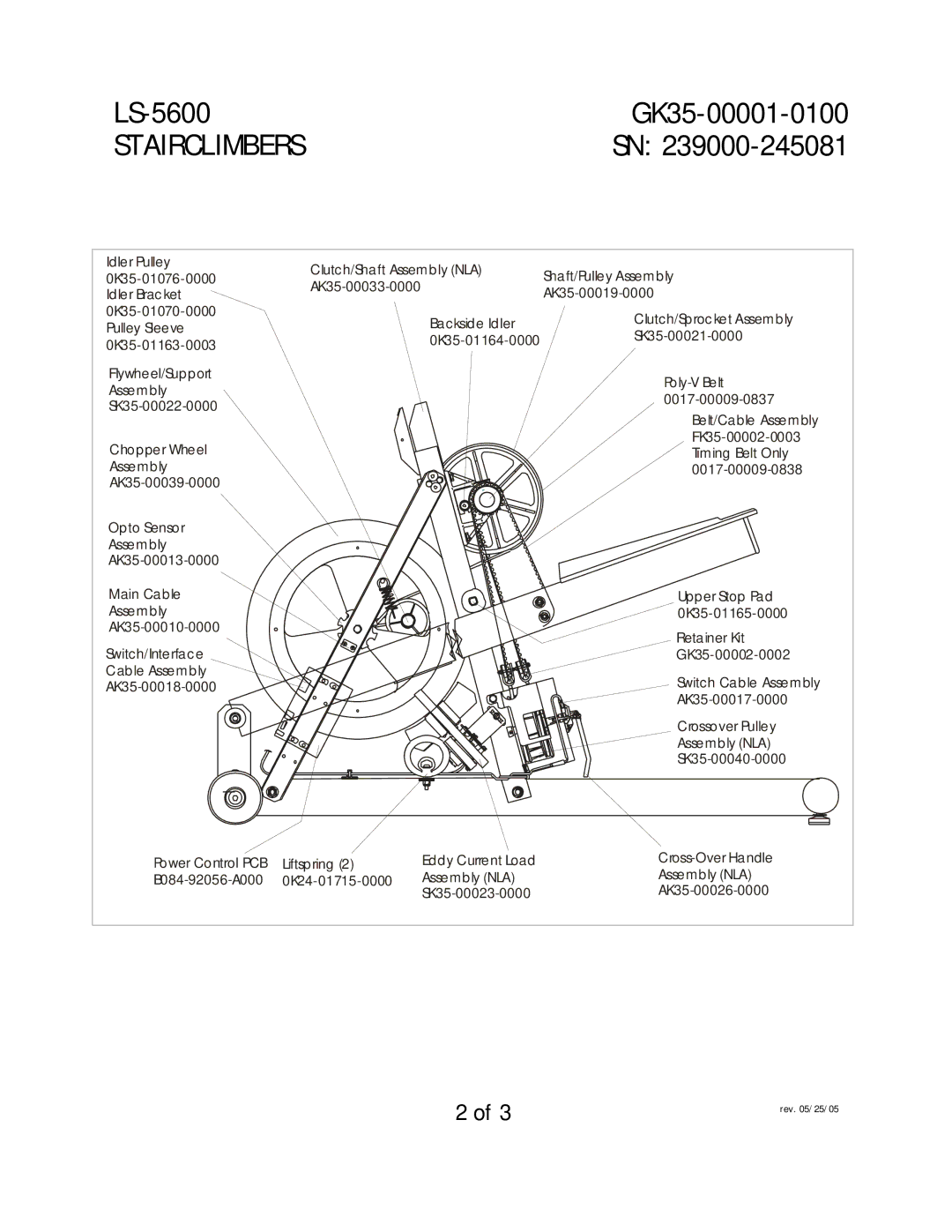 Life Fitness manual LS-5600 GK35-00001-0100, Stairclimbers 