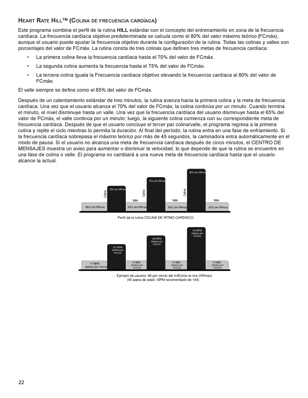 Life Fitness M051-00K58-A394 manual HeARt RAte hiLLtm CoLinA de FReCUenCiA CARdíACA 