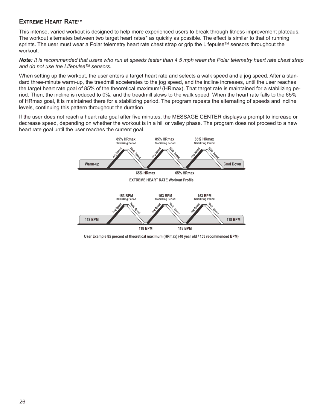 Life Fitness M051-00K60-B098 operation manual Extreme Heart Ratetm 