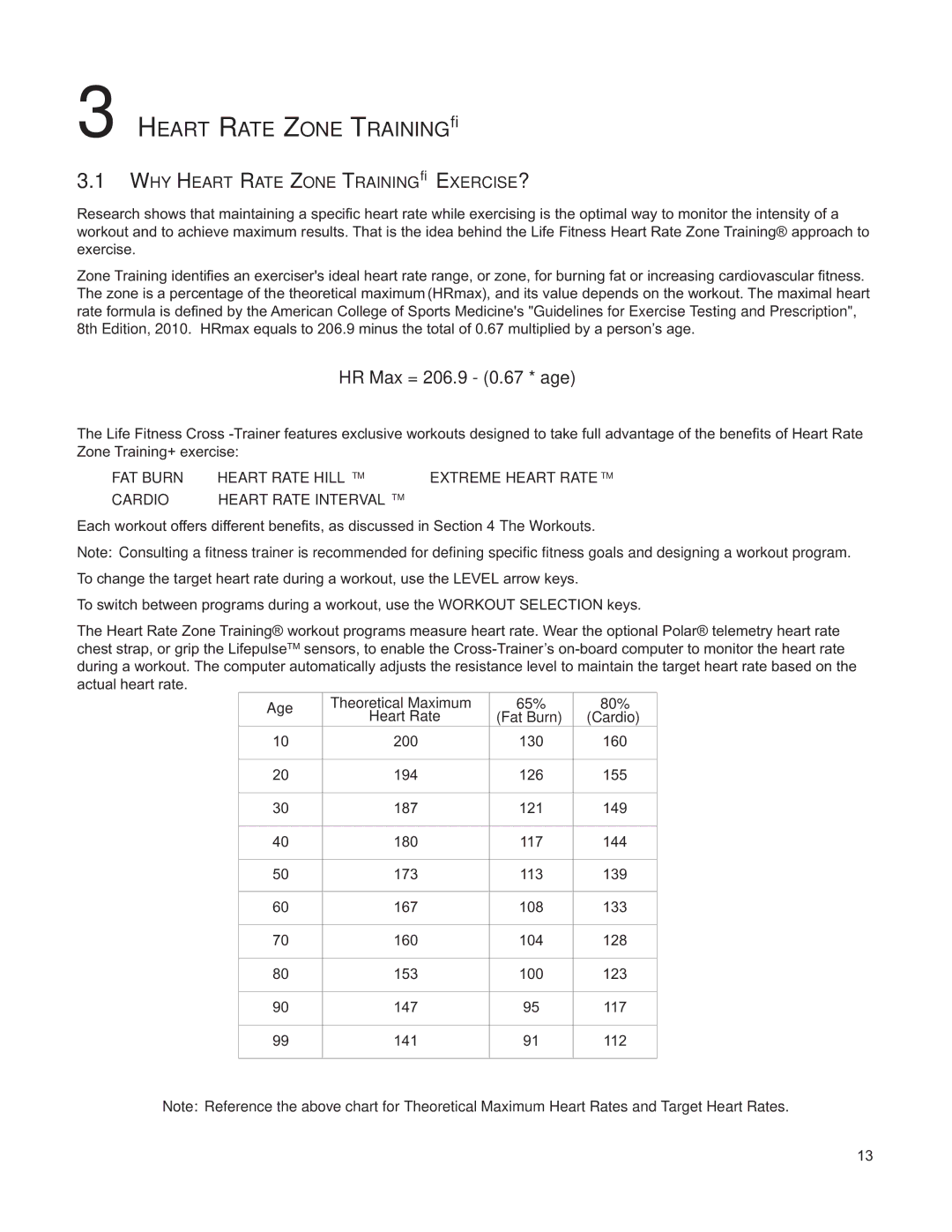 Life Fitness M051-00K61-A132 operation manual WHY Heart Rate Zone Training EXERCISE?, FAT Burn Heart Rate Hill TM 