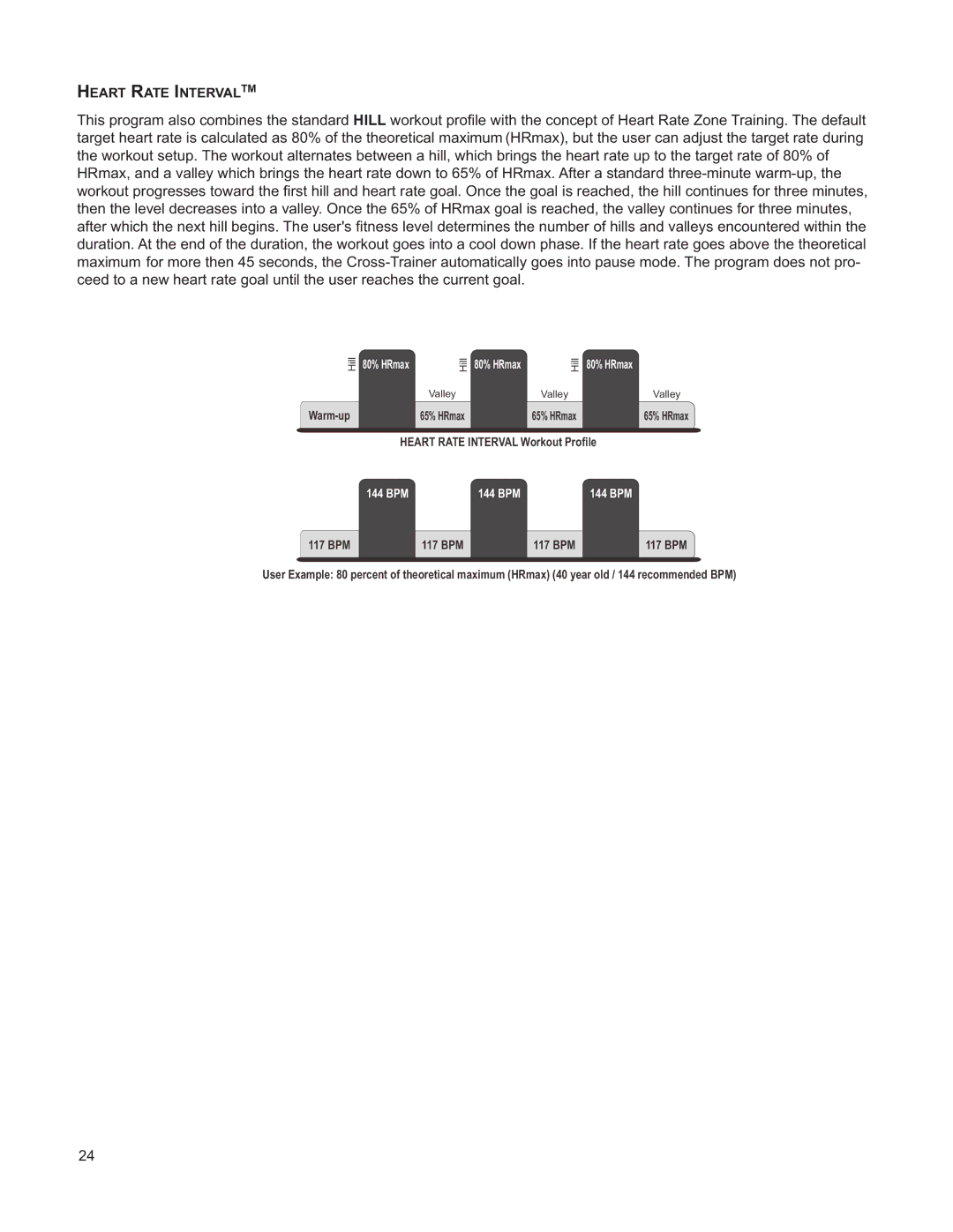 Life Fitness M051-00K61-A132 operation manual 144 BPM 