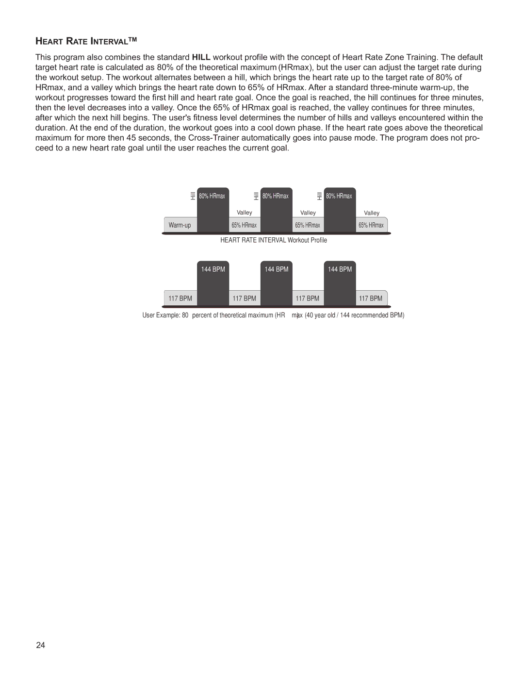 Life Fitness M051-00K61-A137 operation manual 144 BPM 