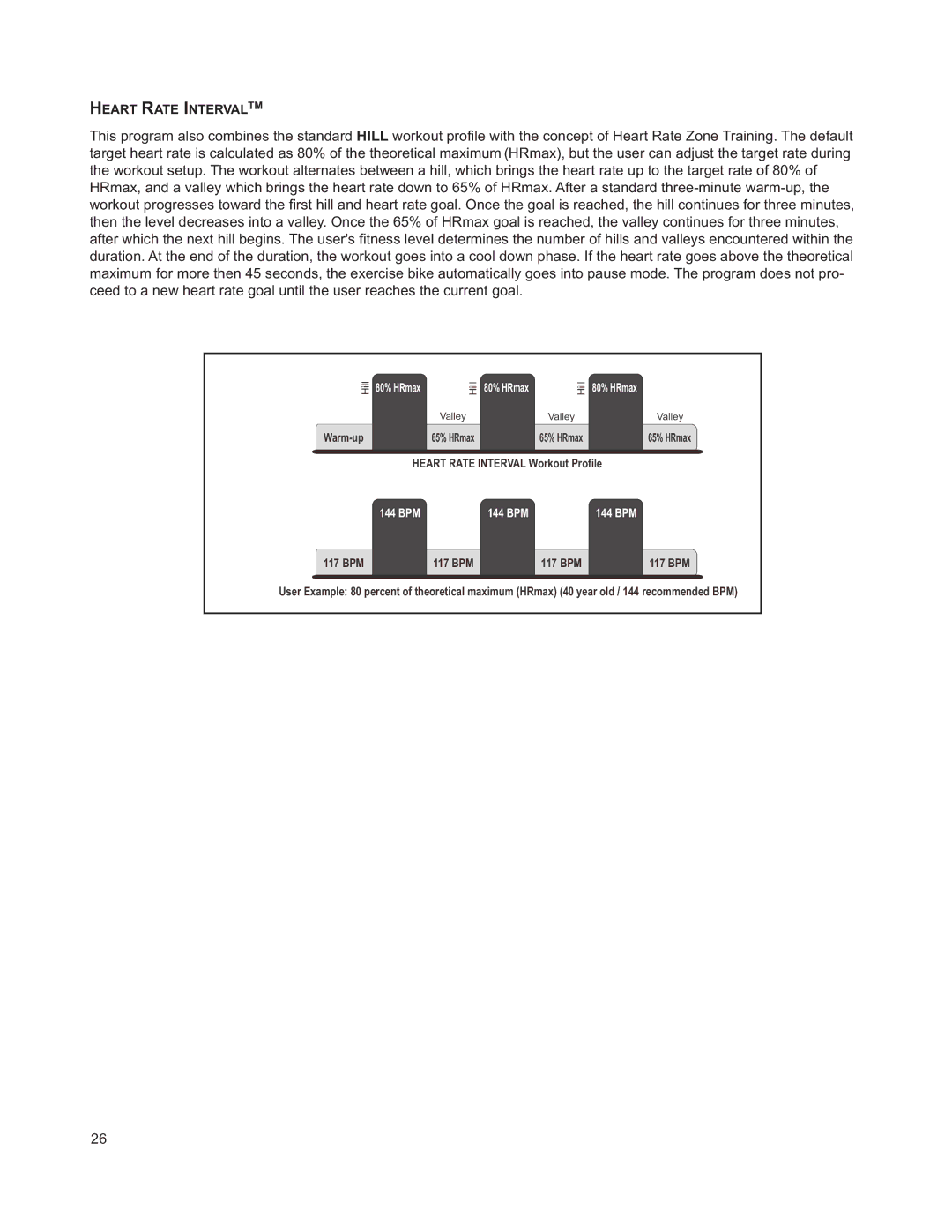 Life Fitness M051-00K63-A295 operation manual 144 BPM 