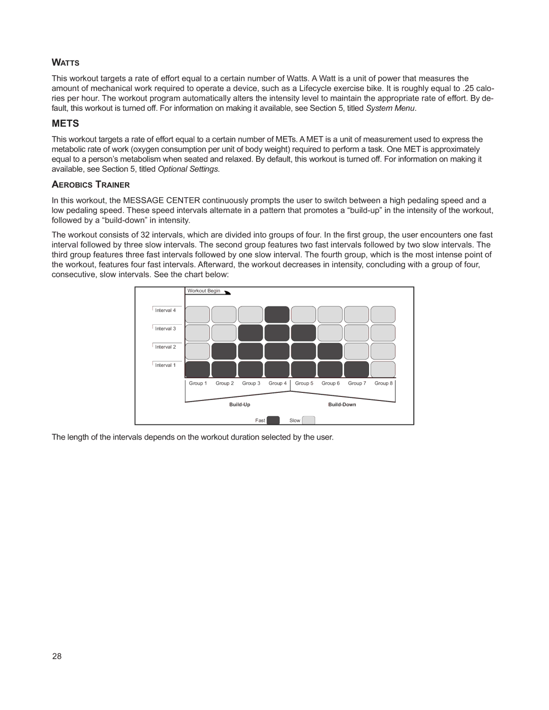 Life Fitness M051-00K63-A295 operation manual Mets 