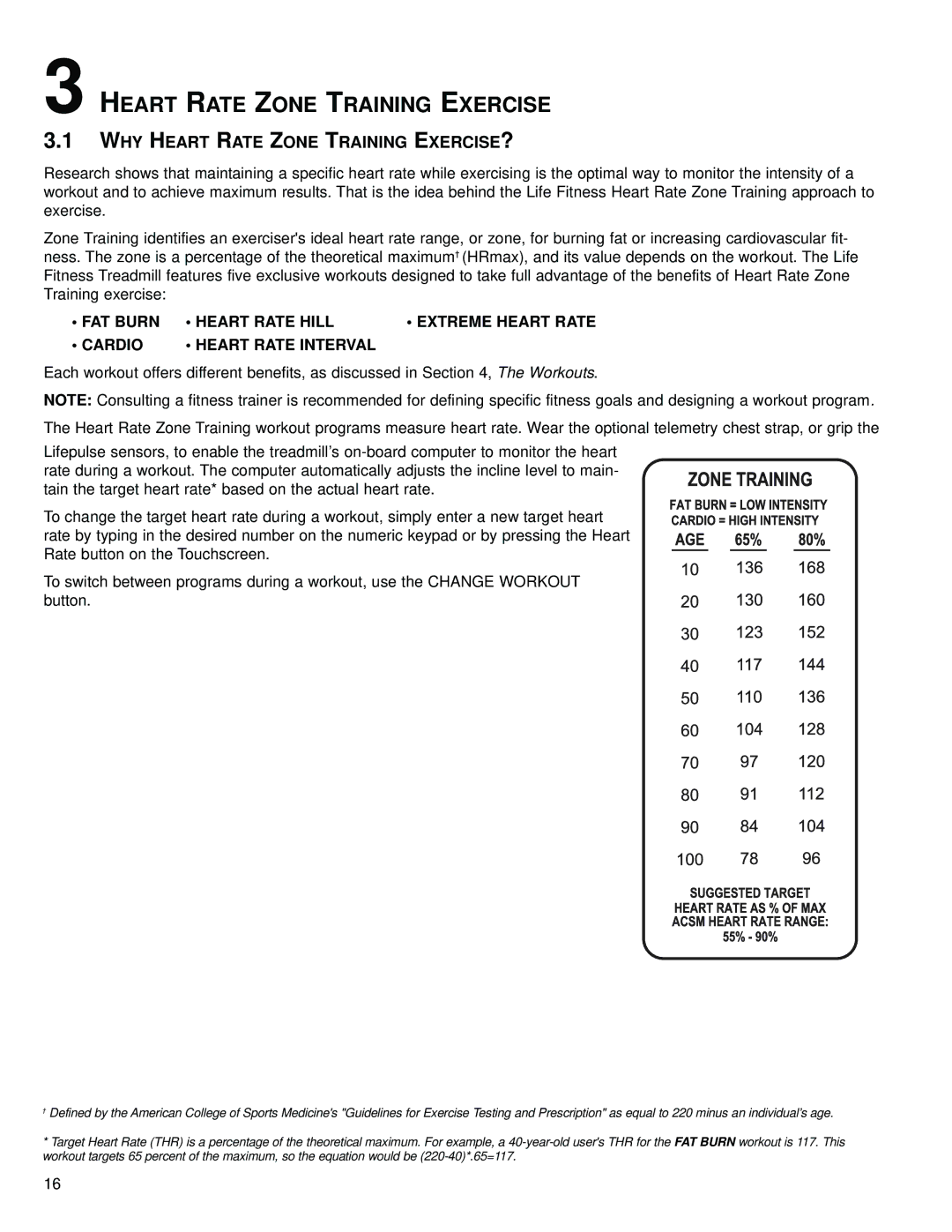 Life Fitness M051-00K70-B029 operation manual Heart Rate Zone Training Exercise, WHY Heart Rate Zone Training EXERCISE? 