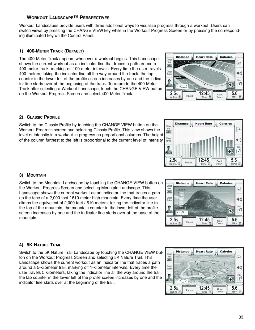 Life Fitness M051-00K70-B029 operation manual Workout Landscape Perspectives 