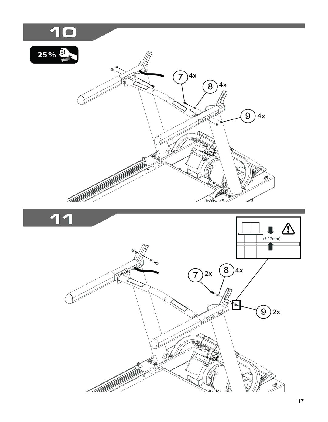 Life Fitness M051-00K75-0002 manual 12mm 