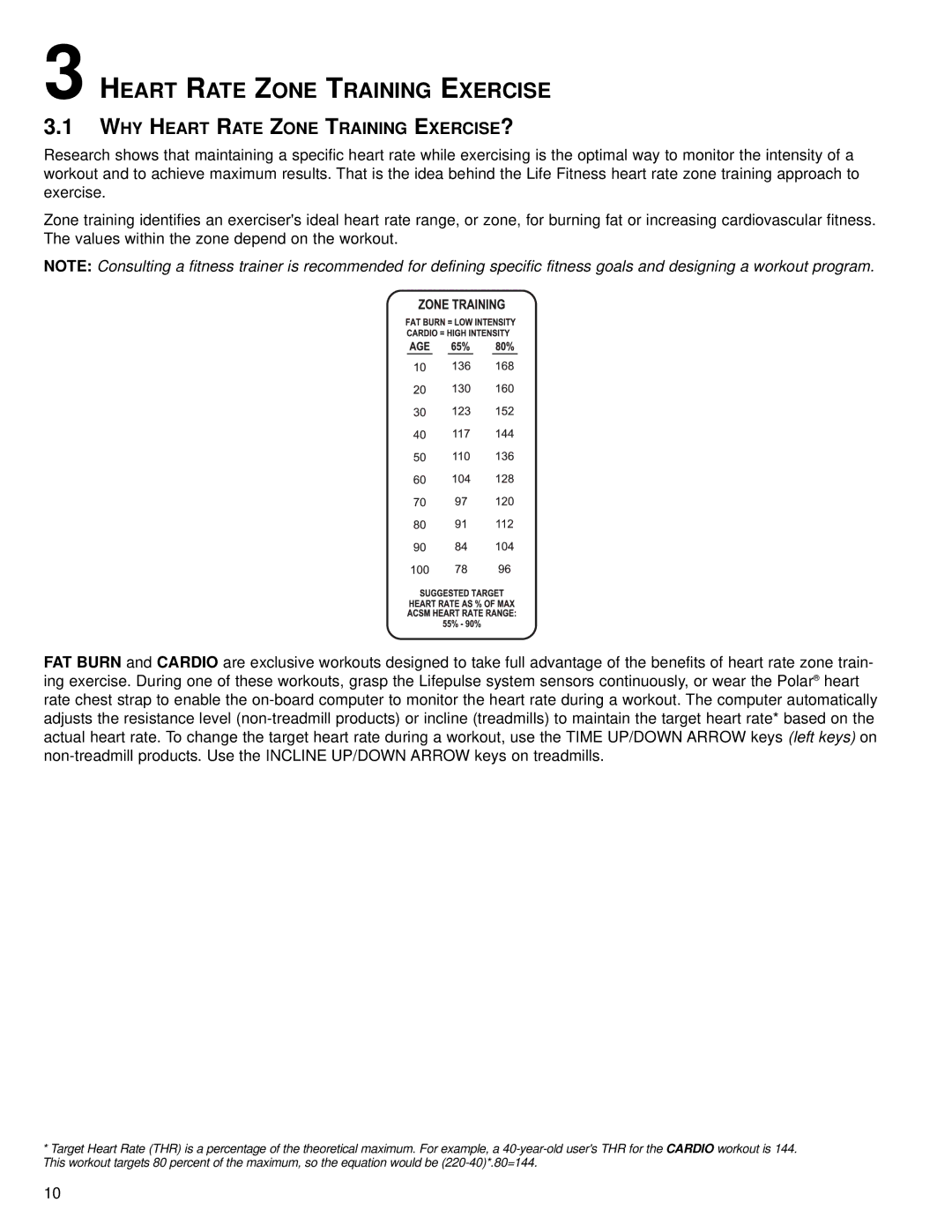 Life Fitness None operation manual Heart Rate Zone Training Exercise, WHY Heart Rate Zone Training EXERCISE? 