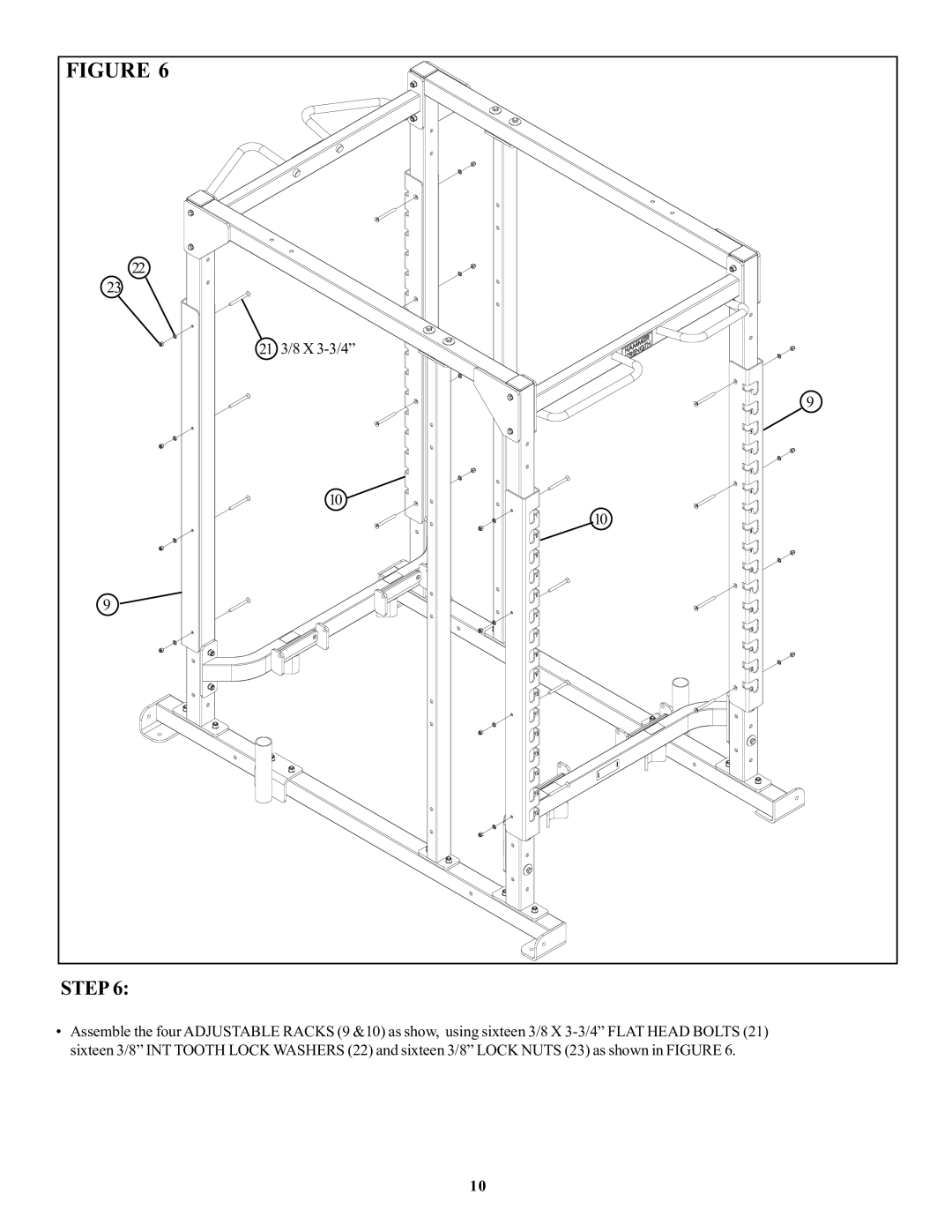 Life Fitness OHDCR manual 21 3/8 X 3-3/4 