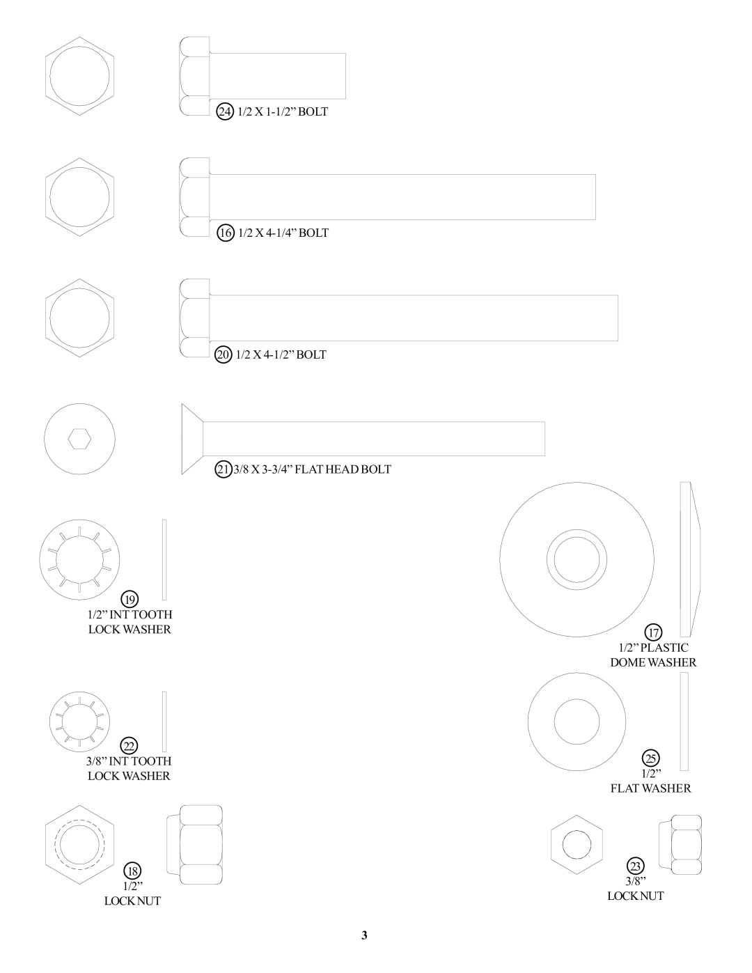 Life Fitness OHDCR manual INT Tooth Lockwasher 