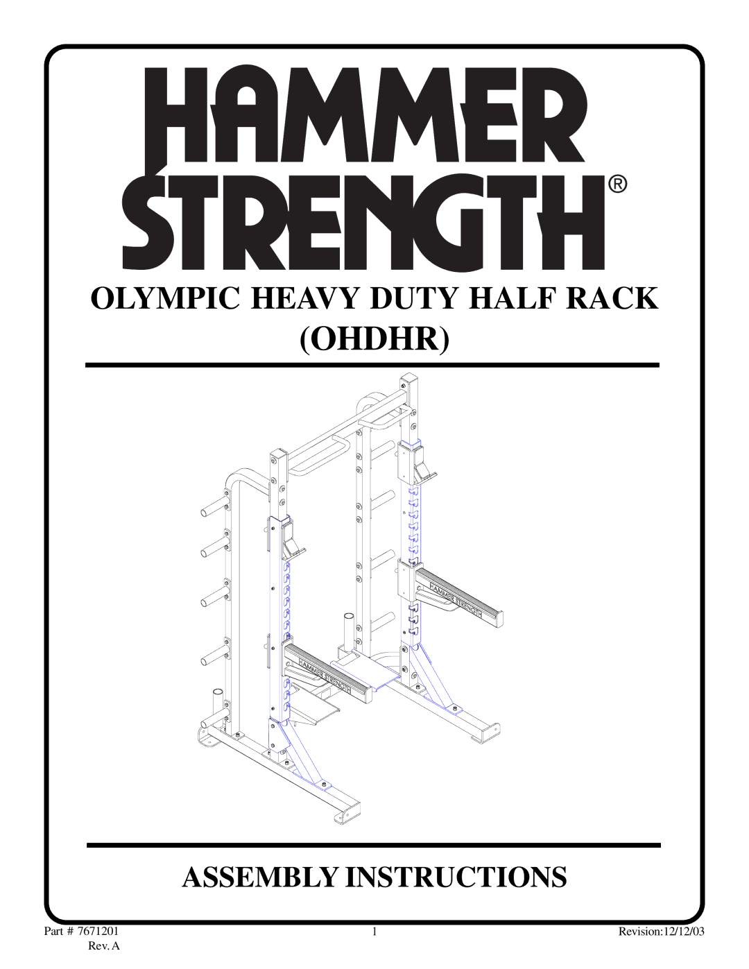 Life Fitness OHDHR manual Ohdhr 