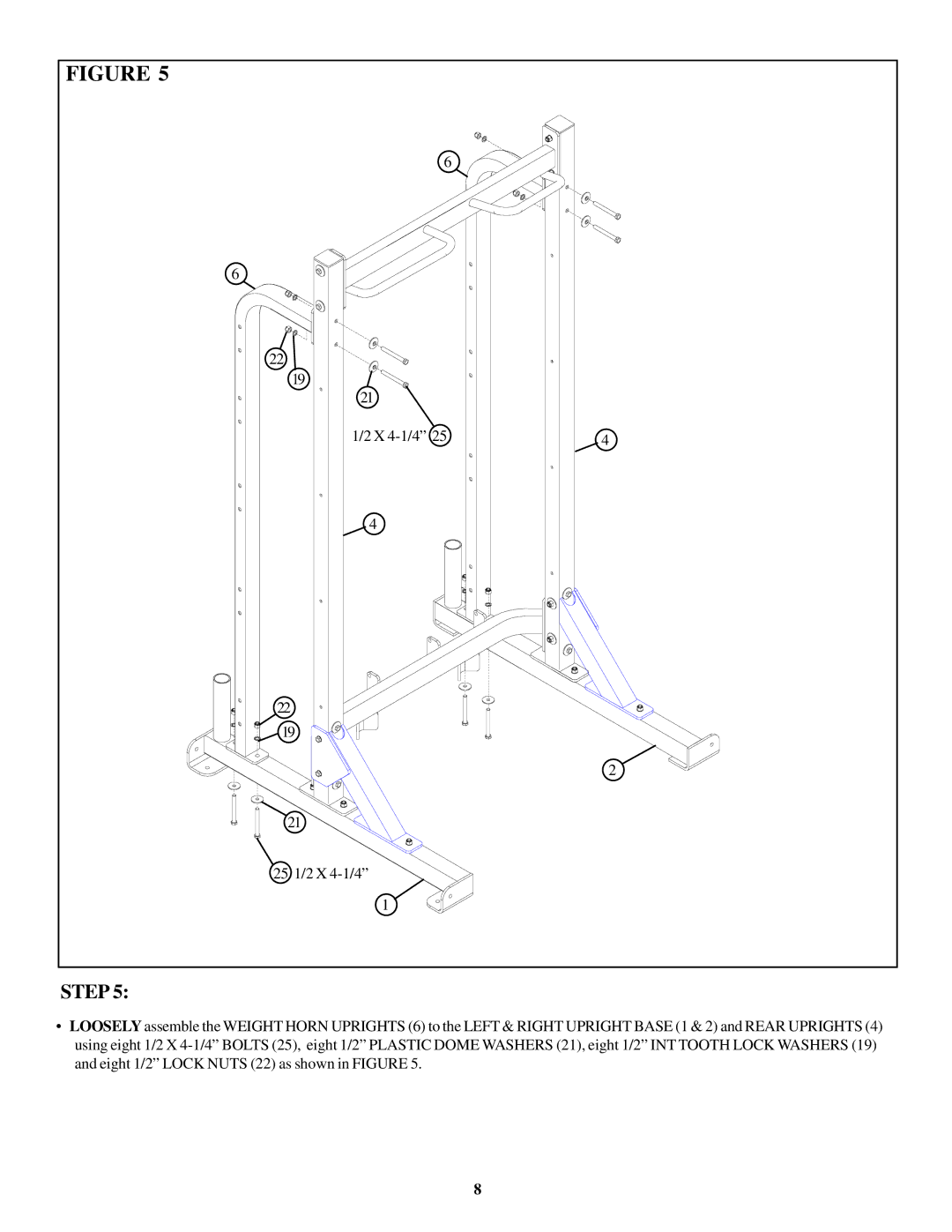 Life Fitness OHDHR manual X 4-1/4 25 1/2 X 4-1/4 