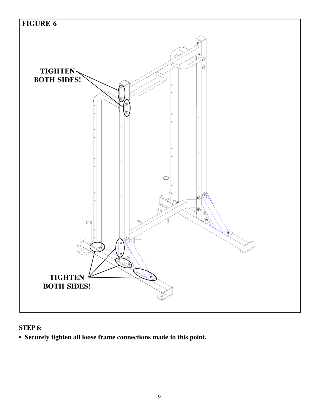 Life Fitness OHDHR manual Tighten 