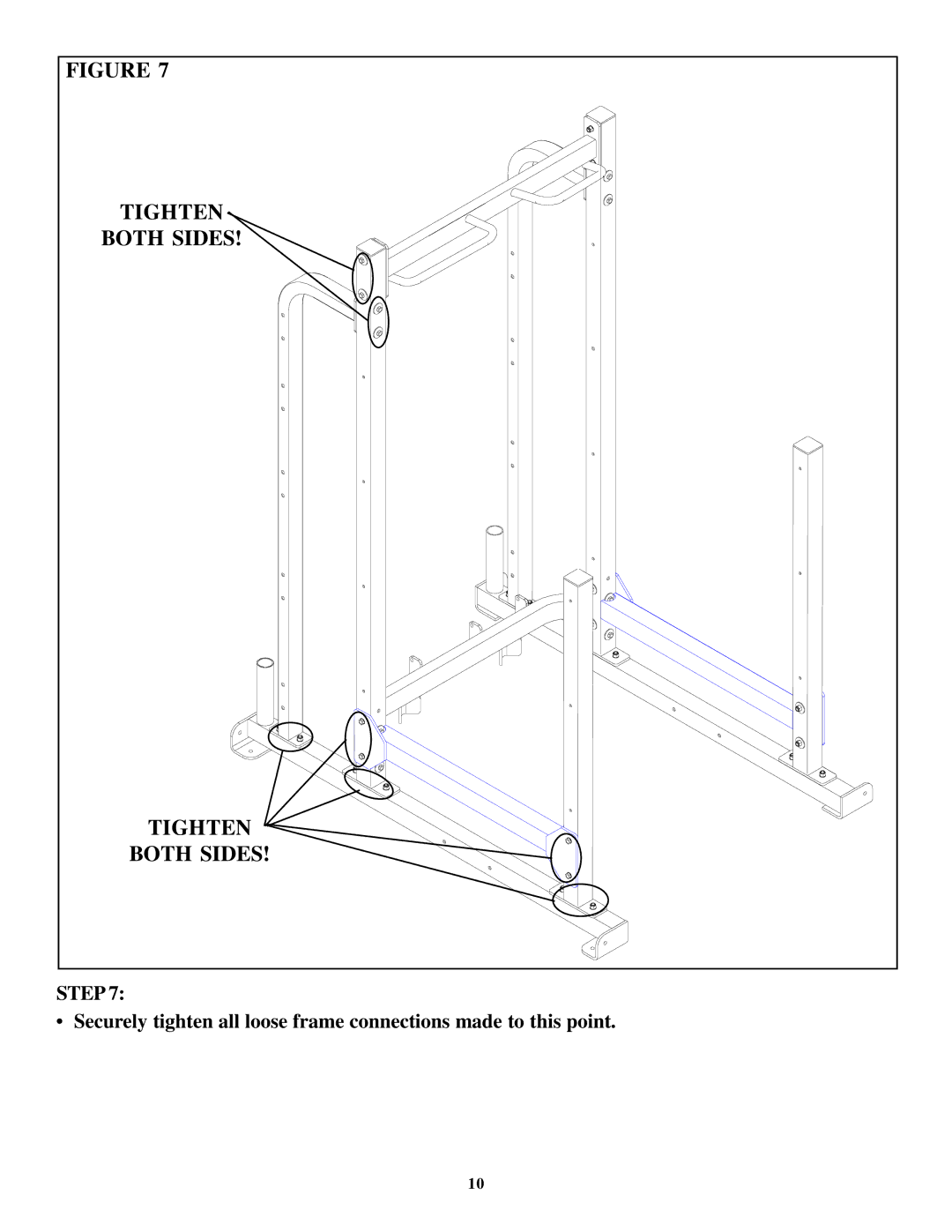 Life Fitness OHDMR manual Tighten 