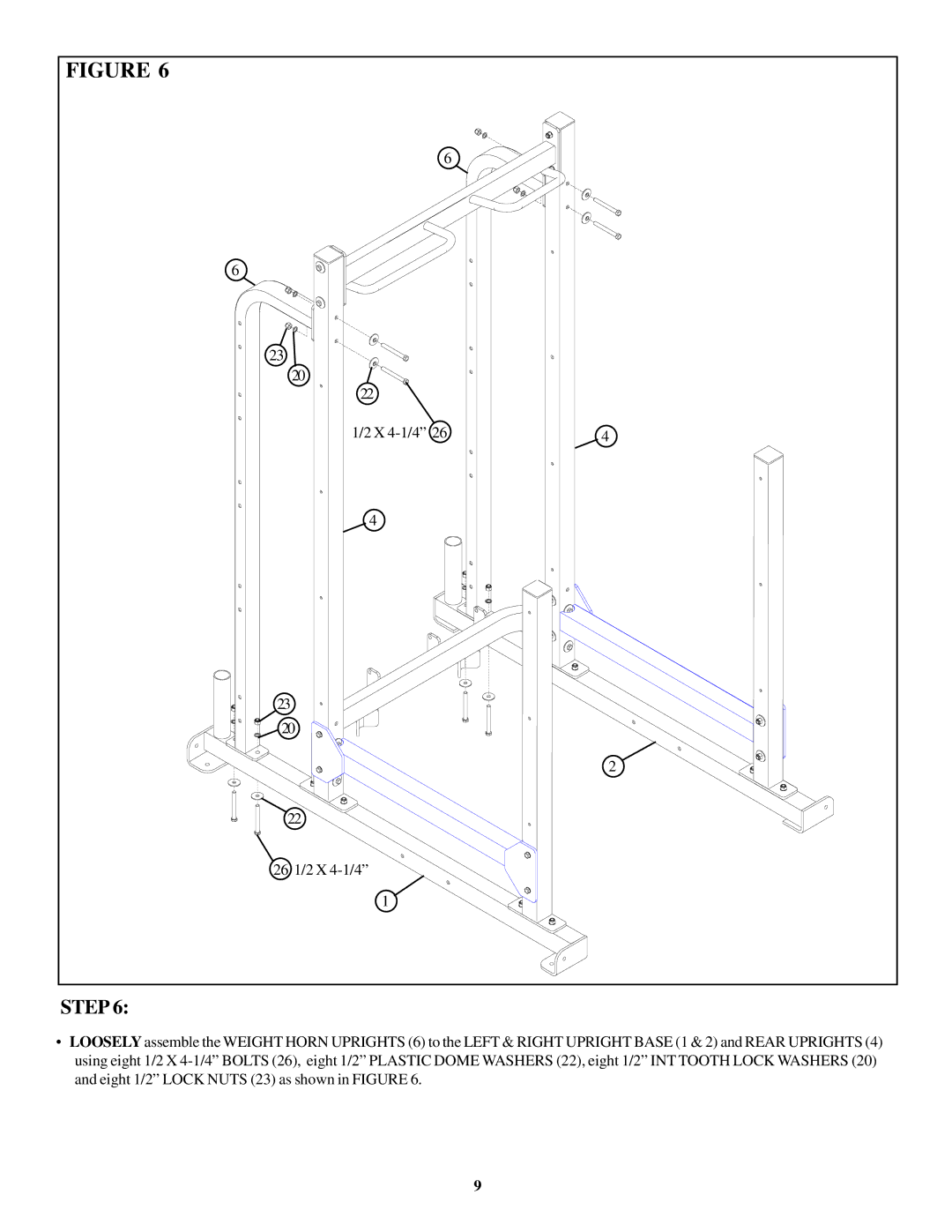 Life Fitness OHDMR manual X 4-1/4 26 1/2 X 4-1/4 