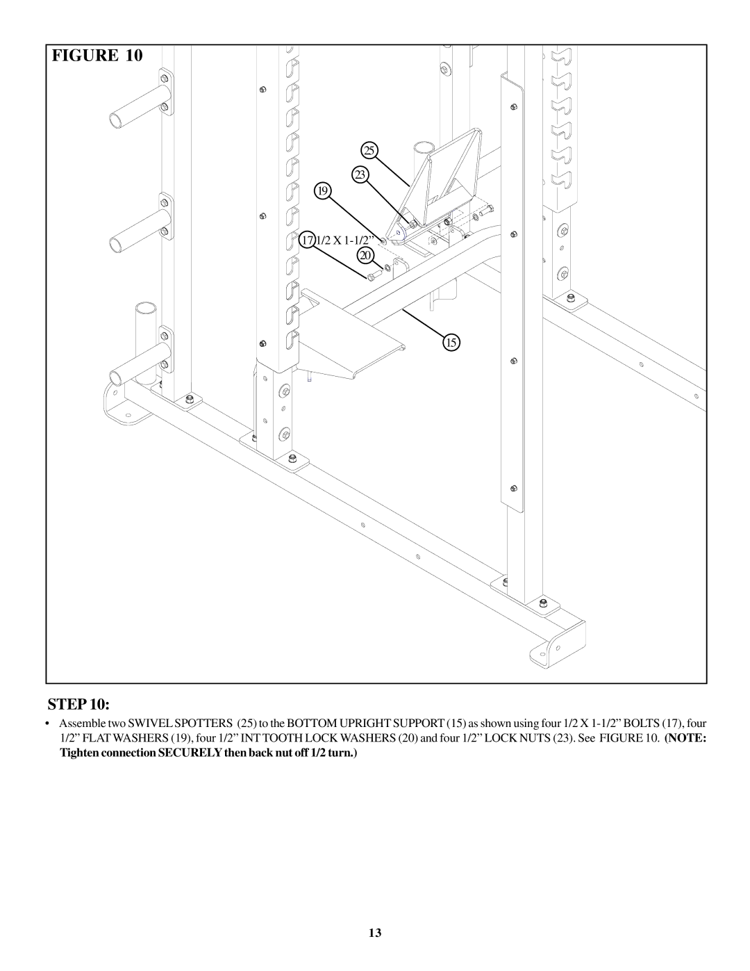 Life Fitness OHDPR8 manual Step 