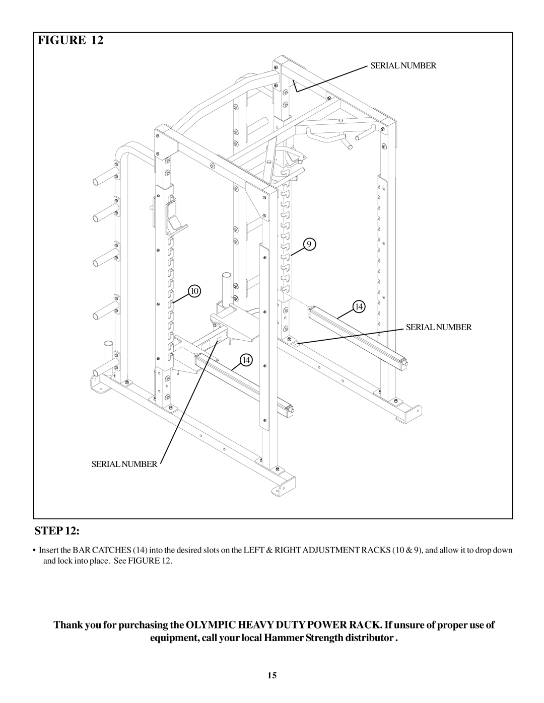 Life Fitness OHDPR8 manual Serialnumber 