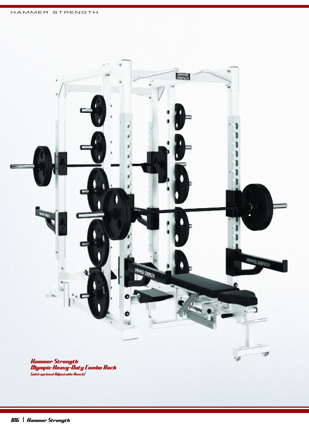 Life Fitness OHDRacks manual Hammer Strength Olympic Heavy-Duty Combo Rack 