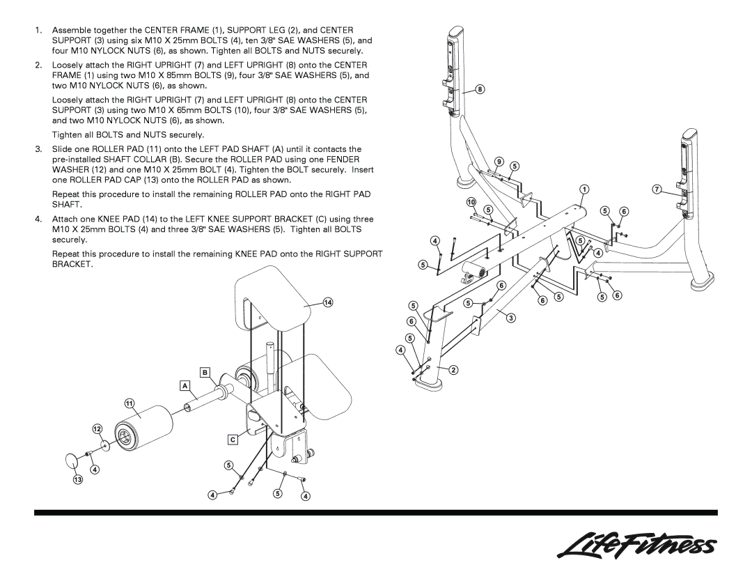 Life Fitness Olympic Decline Bench owner manual 