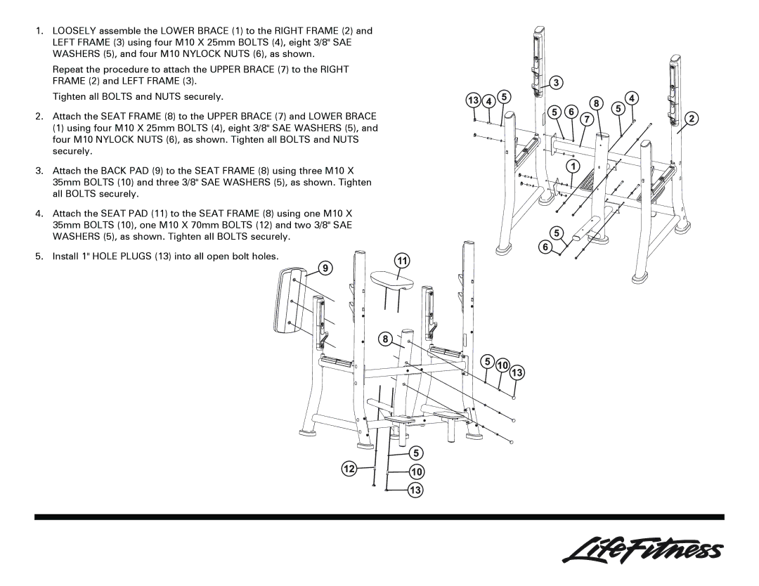 Life Fitness Olympic owner manual 