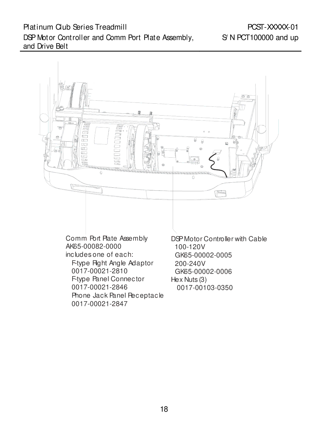 Life Fitness PCST-DOMHX-01, PCST-DOMLX-01, PCST-INTHX-01 manual PCT100000 and up, Drive Belt 