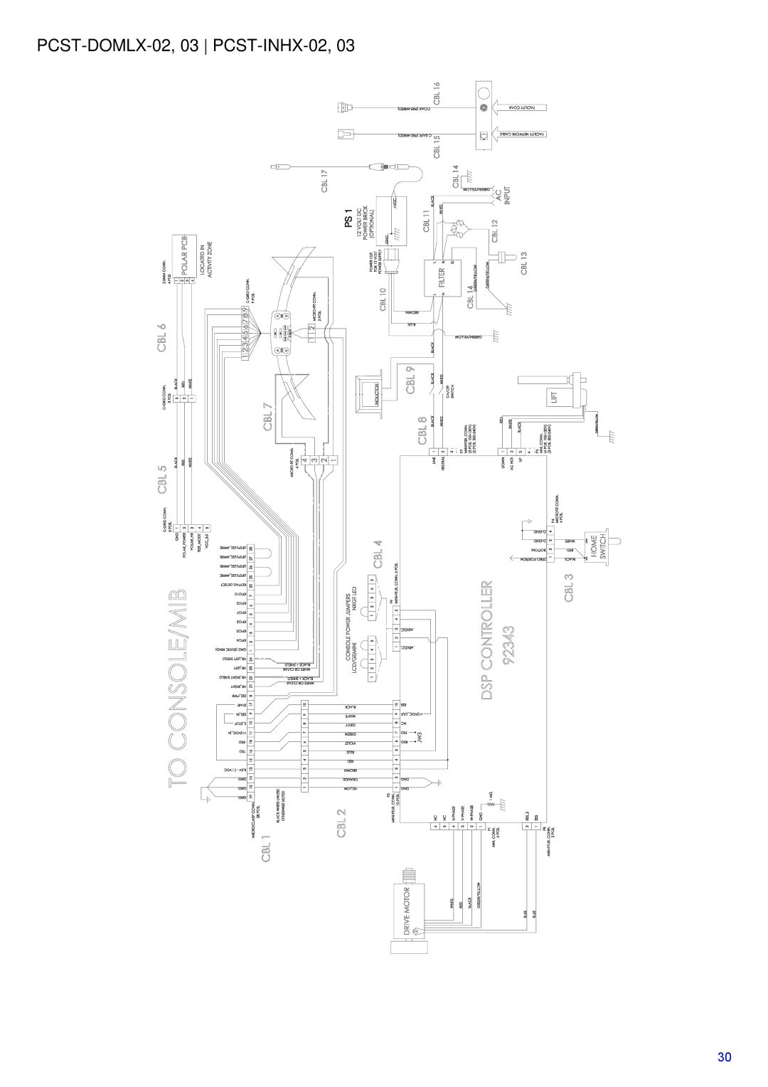 Life Fitness 95T-DOMLHX-XX, PCST-DOMXX-XX, 95T-INTHX-XX manual PCST-DOMLX-02, 03 PCST-INHX-02 