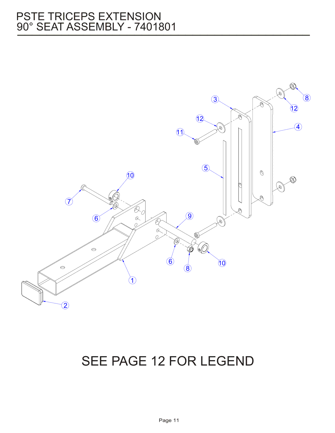 Life Fitness PSTE manual See page 12 for Legend 