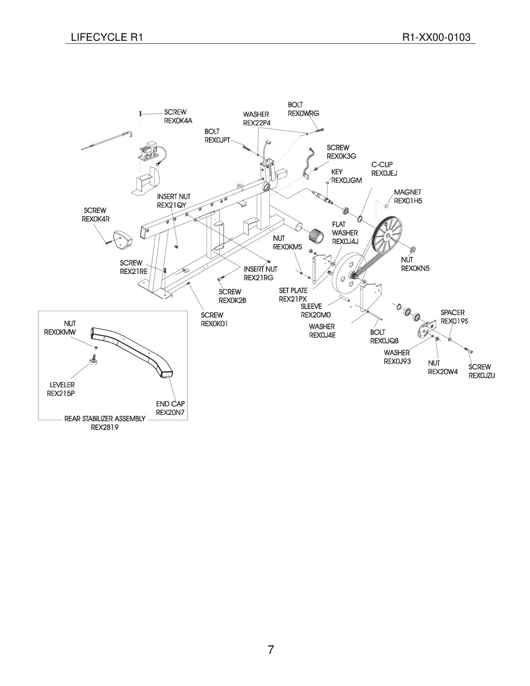 Life Fitness R1-XX00-0103 manual Lifecycle R1 