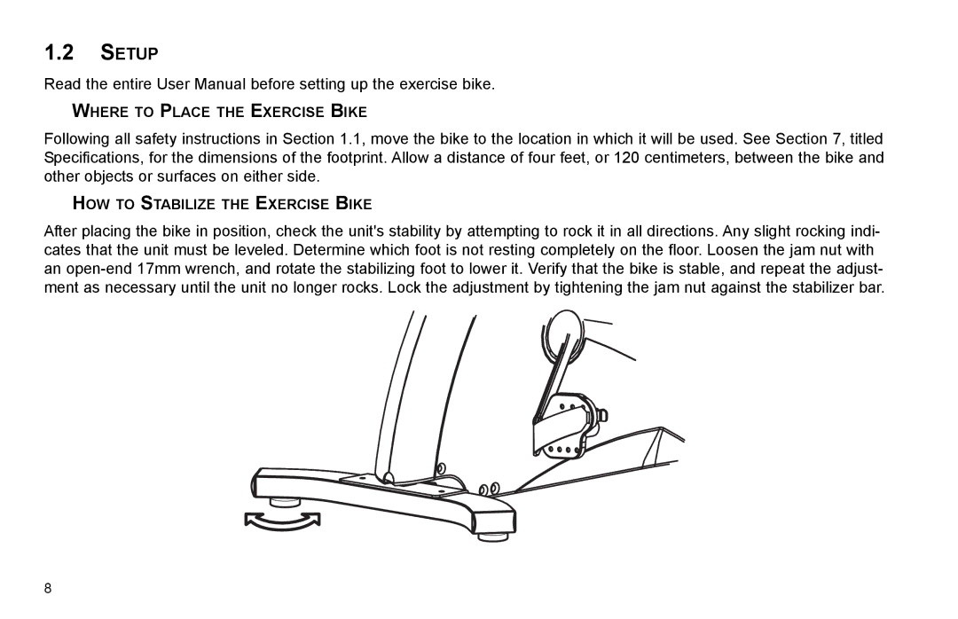 Life Fitness R35 user manual Setup 