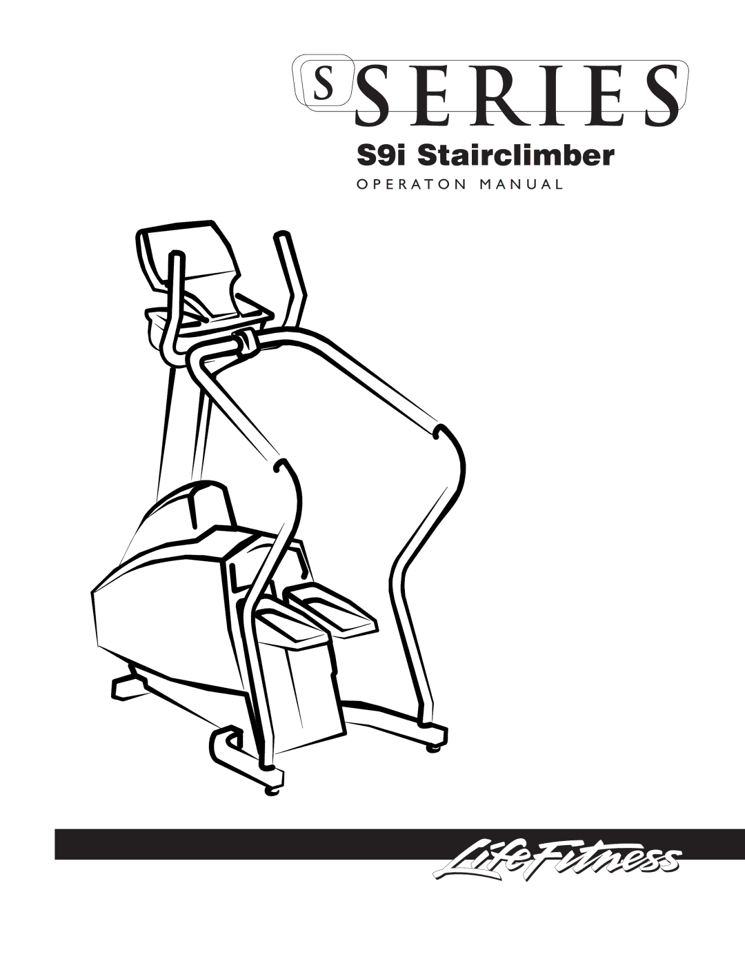 Life Fitness S9I manual S9i Stairclimber 