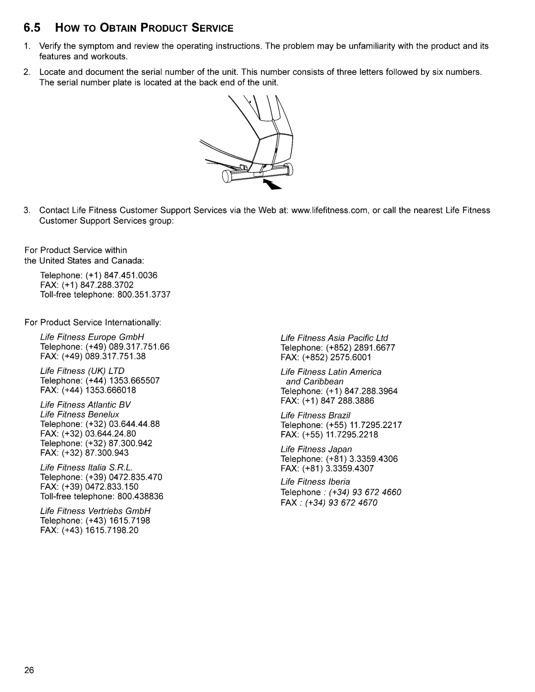 Life Fitness S9I manual 