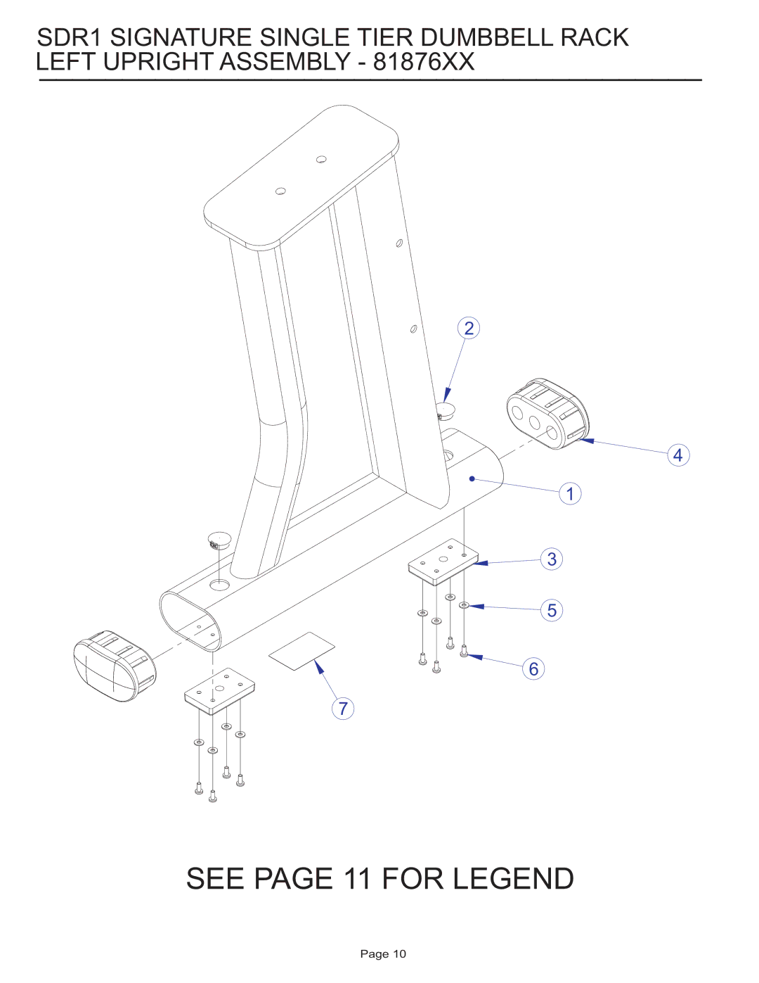 Life Fitness SDR1 manual See page 11 for Legend 